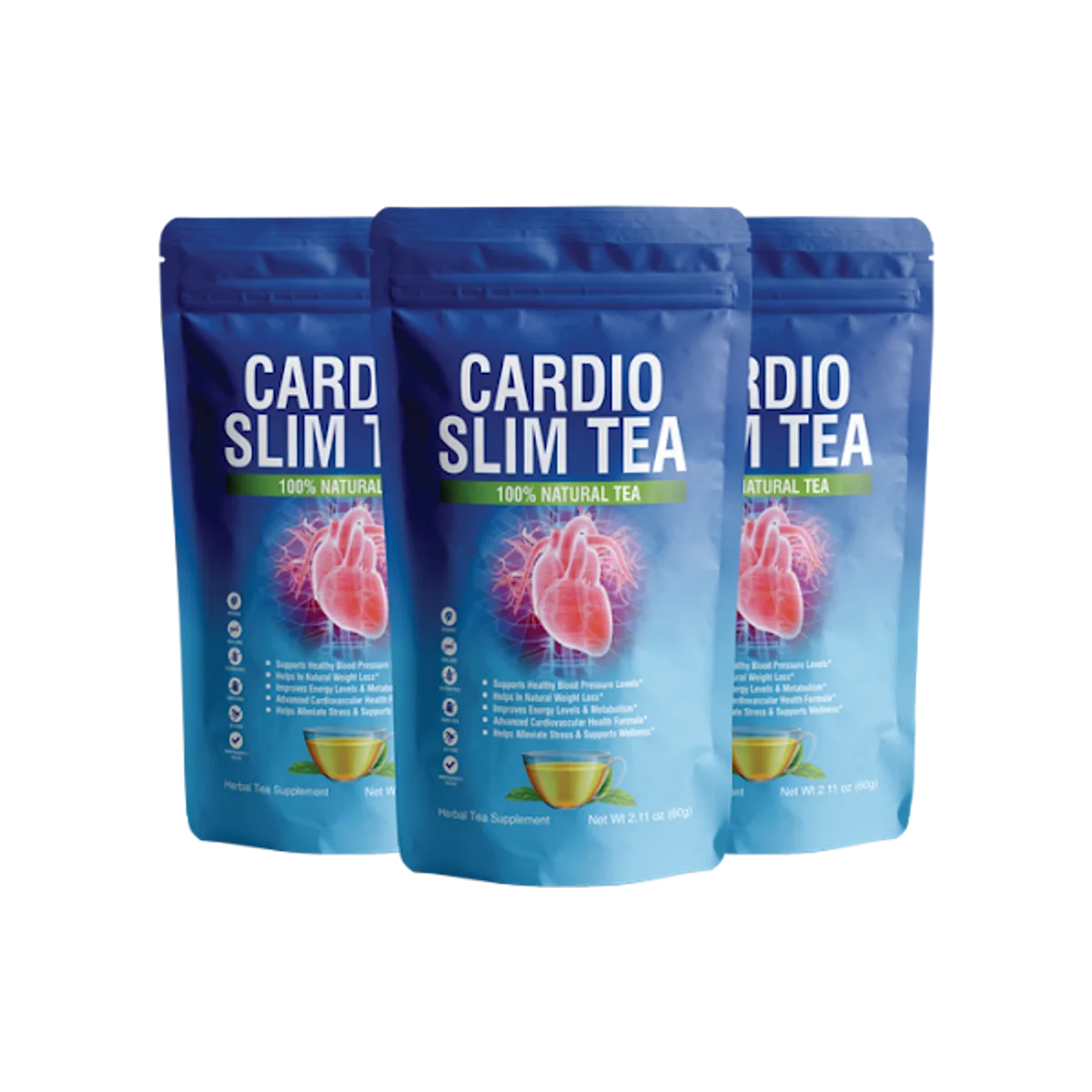 Cardio Slim Tea Natural Weight Management Formula — Front Label